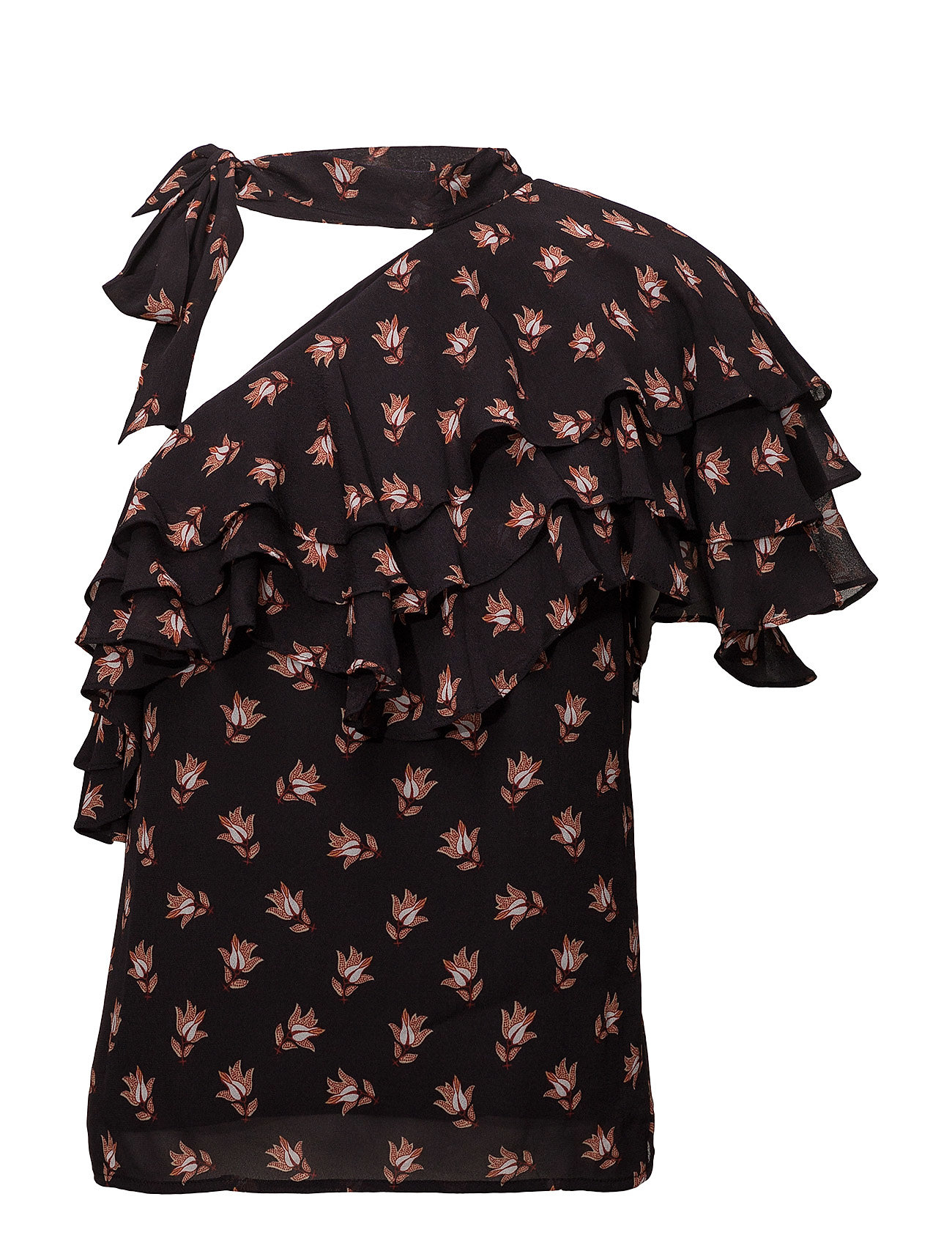 Ginna Blouse Korte Mouwen Zwart Custommade custommade kopen in de aanbieding Ginna Blouse Korte Mouwen Zwart Custommade custommade kopen in de aanbieding