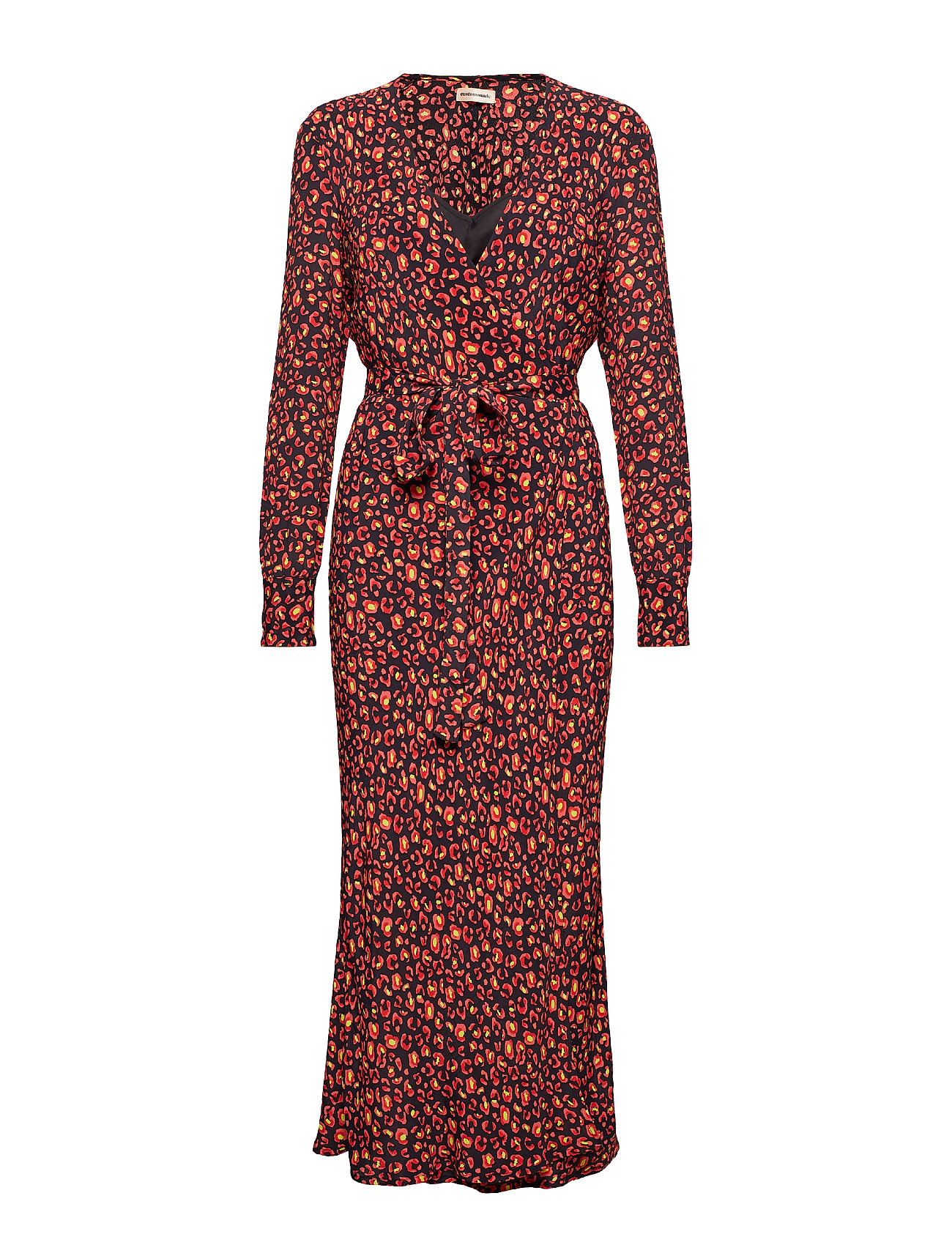 Maddie Maxi Dress Galajurk Bruin Custommade custommade kopen in de aanbieding