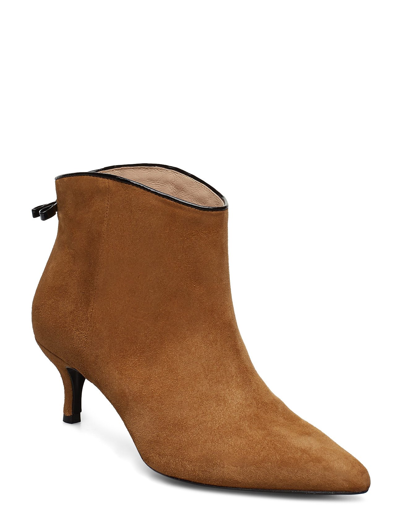 Custommade Casie Suede Shoes Boots Ankle Boot - Heel Brun [Color: CAMEL ][Sex: Women ][Sizes: 36,37,38,39 ]