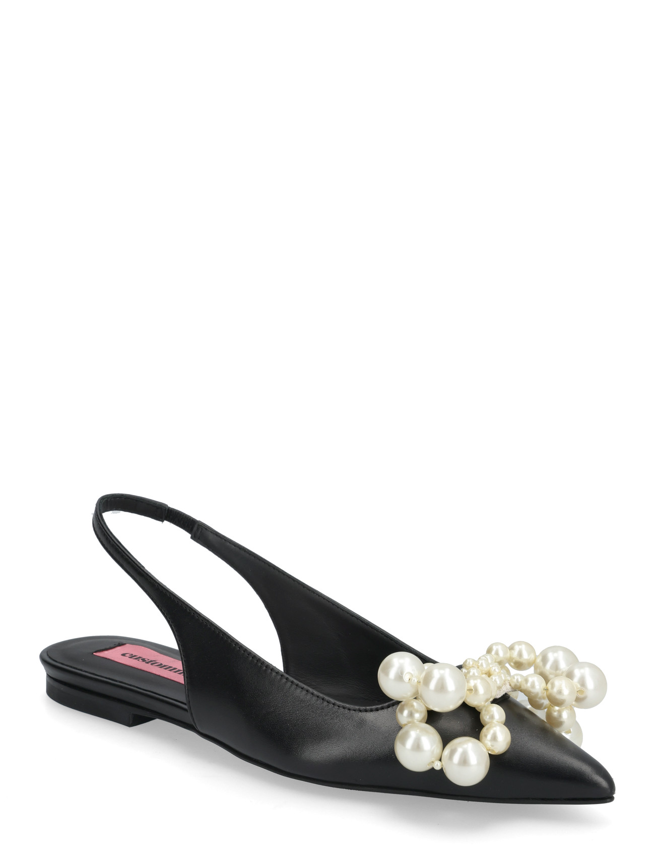 Custommade Fiona Pearl, 39, Black, Slingbacks > Flade Slingbacks, Dame