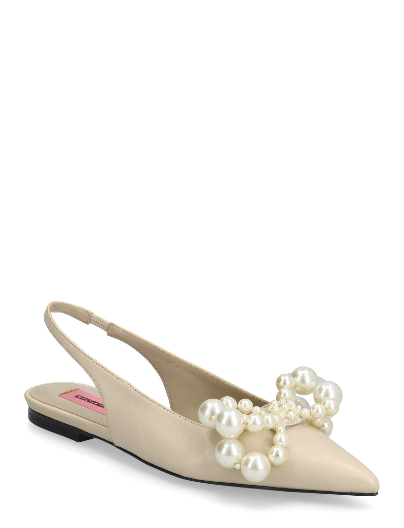 Custommade Fiona Pearl, 36, Beige, Slingbacks > Flade Slingbacks, Dame