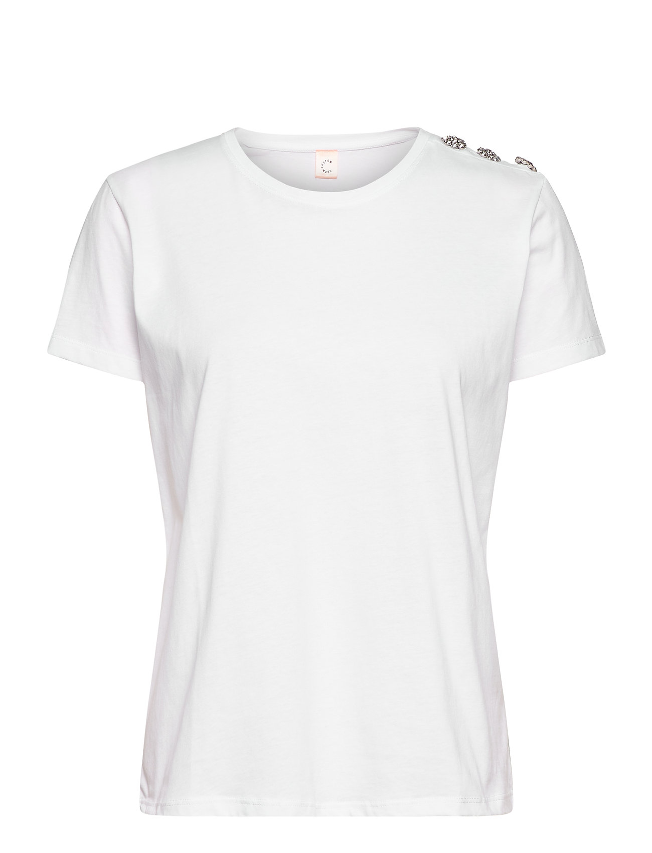 T-shirt molly cristal Custommade• en coloris Blanc Femme Vêtements Tops T-shirts 