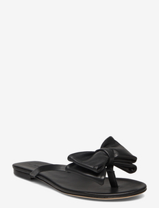 Ava Leather - platte sandalen - anthracite black