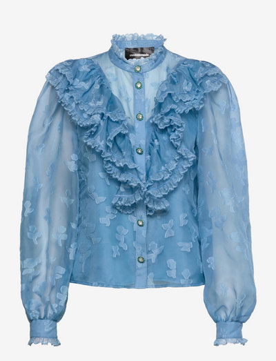 Camelia BY NBS - long sleeved blouses - silver lake blue