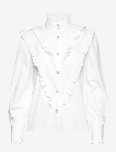 Cana - long sleeved blouses - bright white