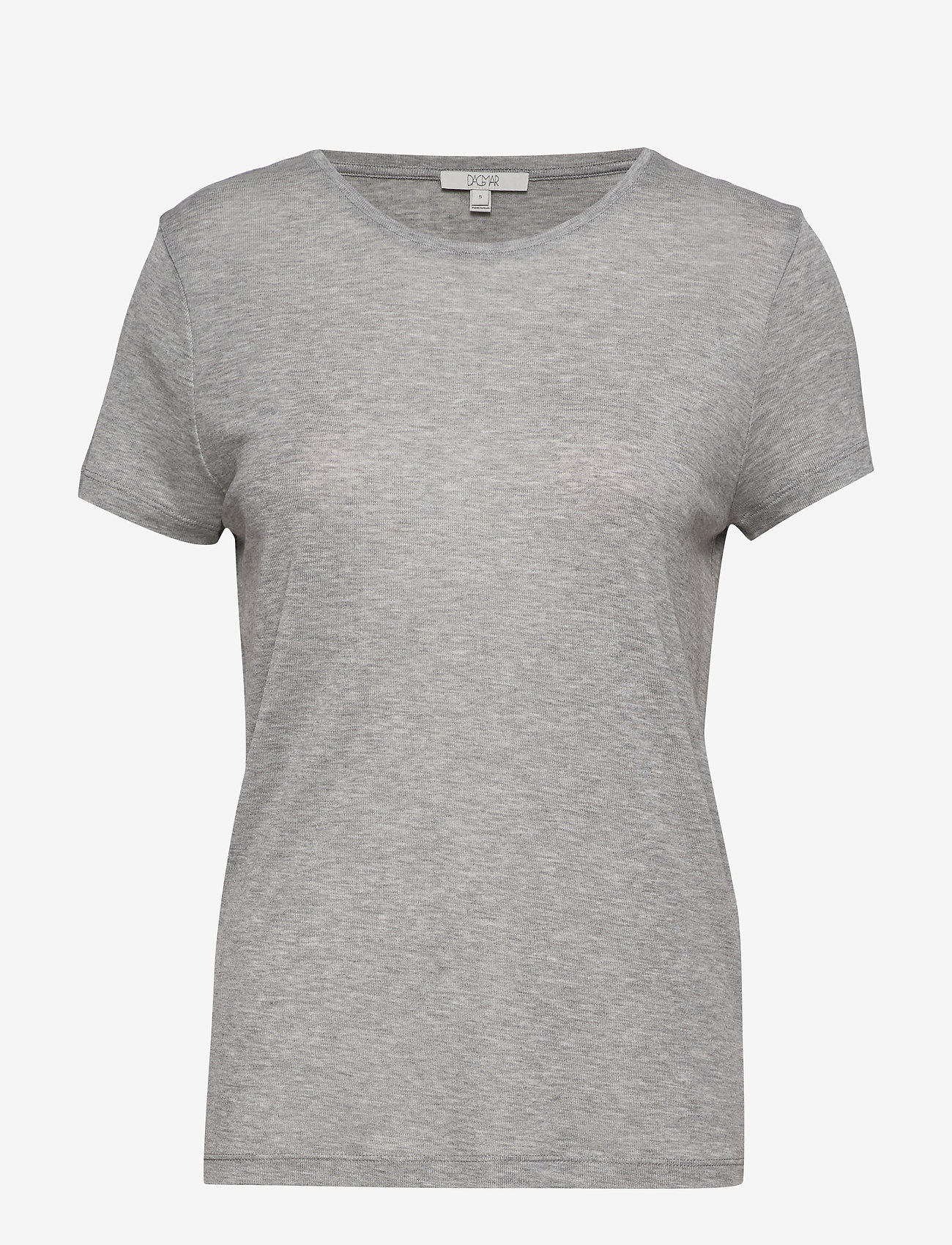Dagmar - UPAMA T-SHIRT - t-shirts - light grey melange - 0