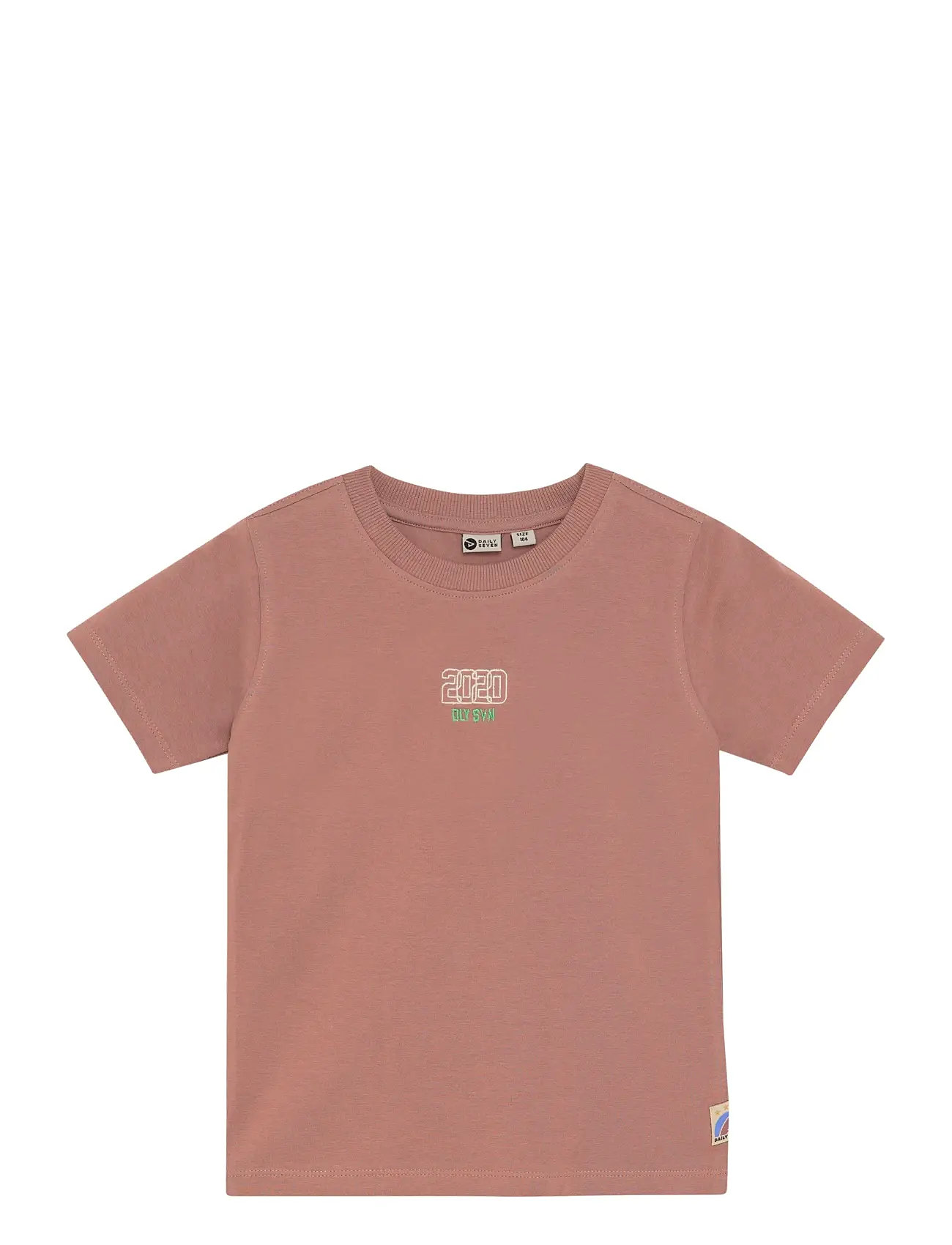 DAILY 7 T-Shirt Backprint Coral - 140 - Kinder