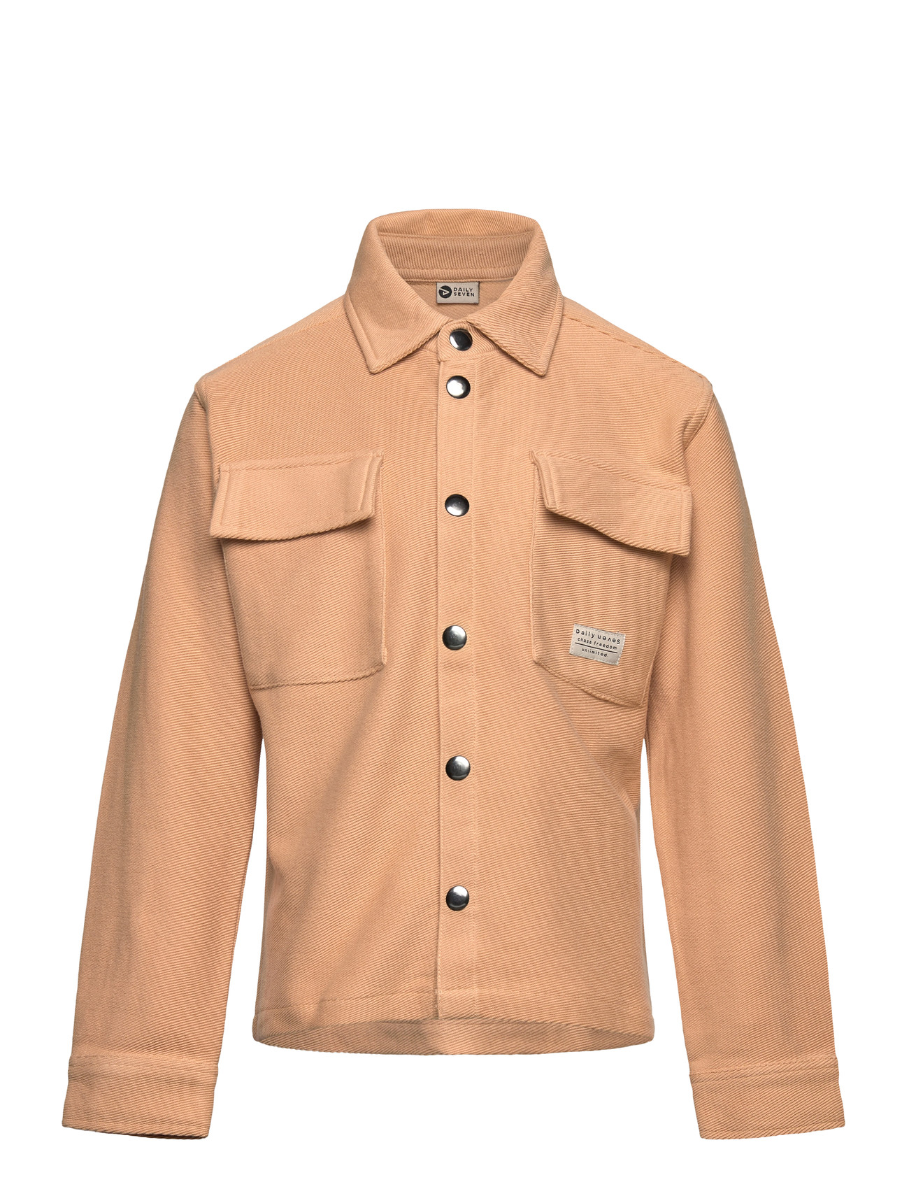 Daily 7 Shirtjacket Structure, 140, Beige, Jakker & Frakker > Lette Jakker, Børn
