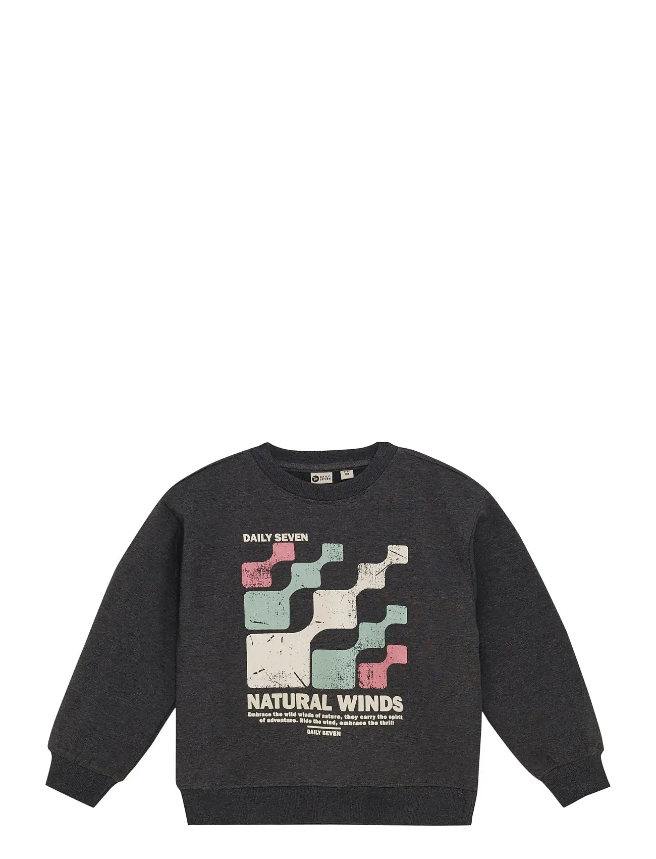 DAILY 7 Oversized Pullover Daily Seven Schwarz - 110 - Kinder