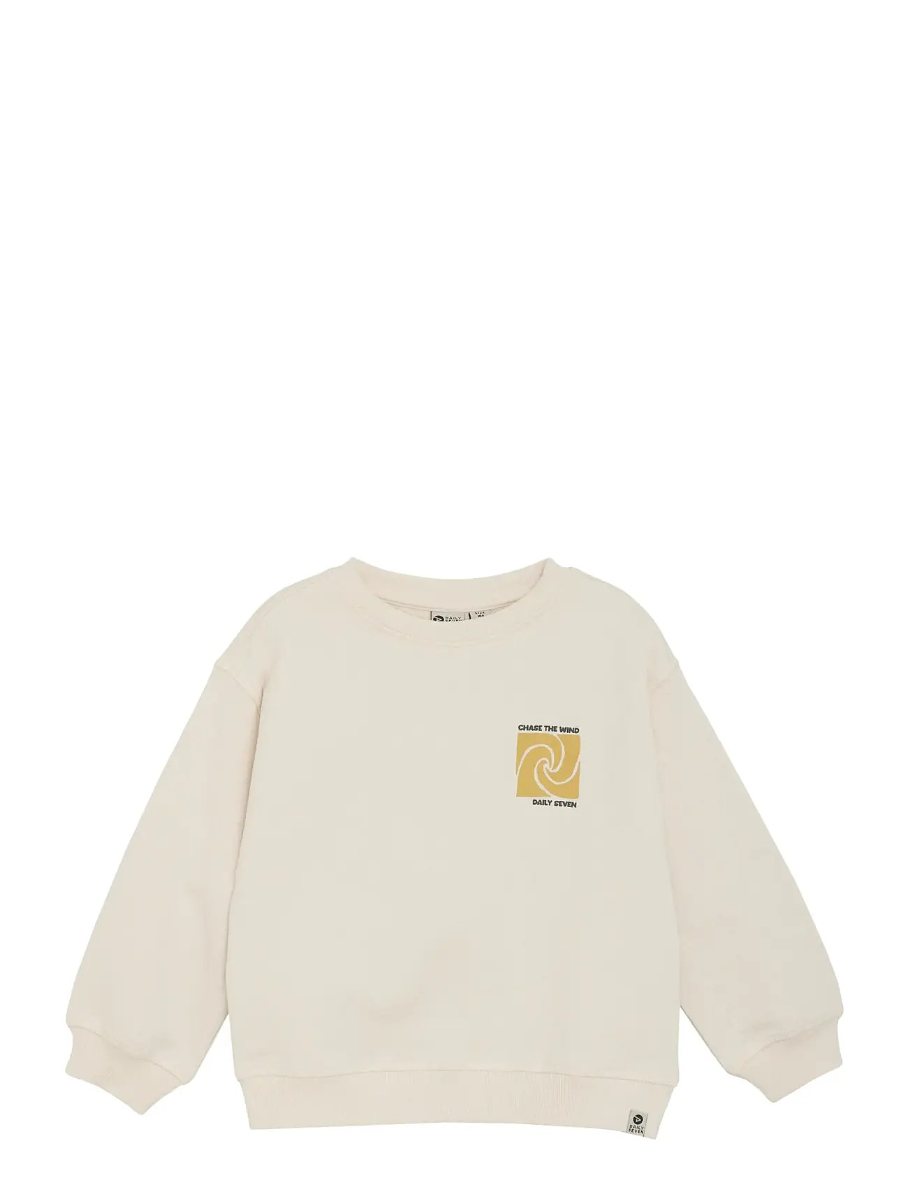 DAILY 7 Oversized Pullover Backprint Weiß - 104 - Kinder