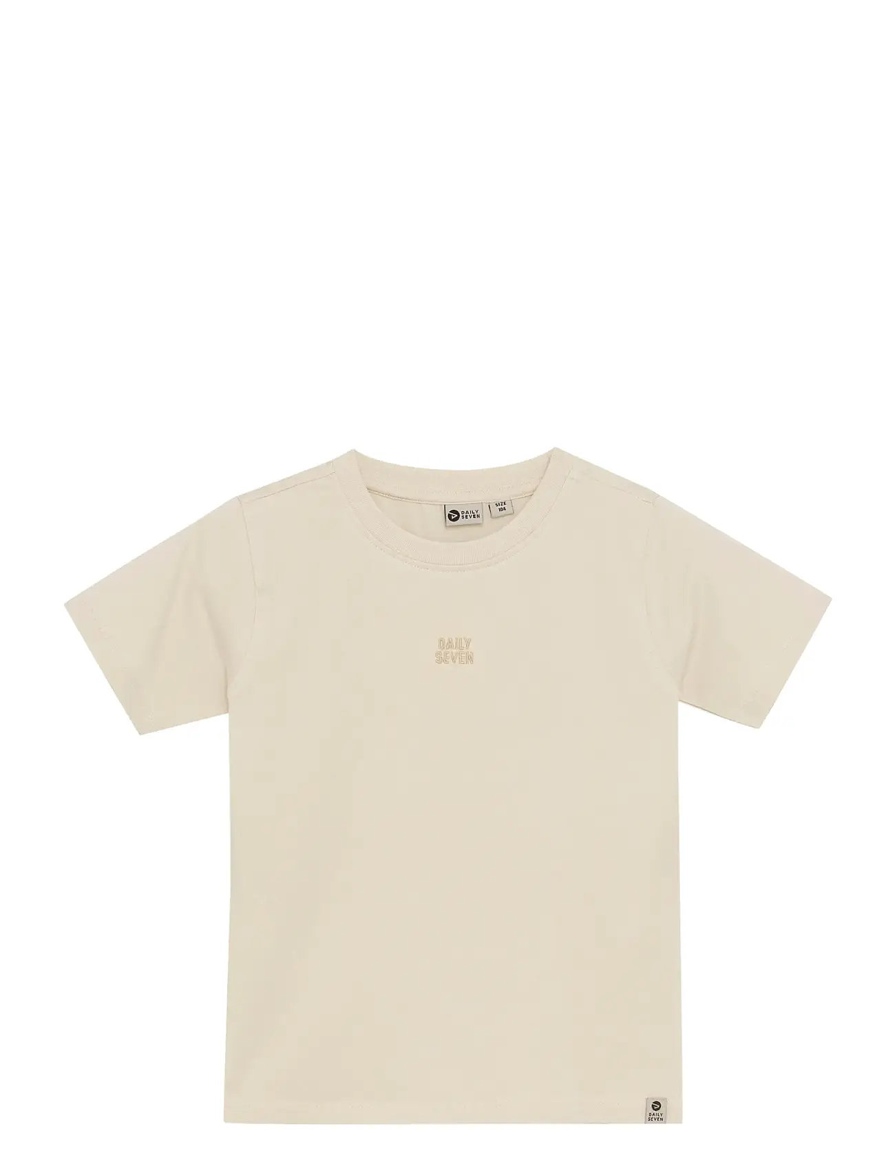 DAILY 7 T-Shirt Basic Cream - 116 - Kinder