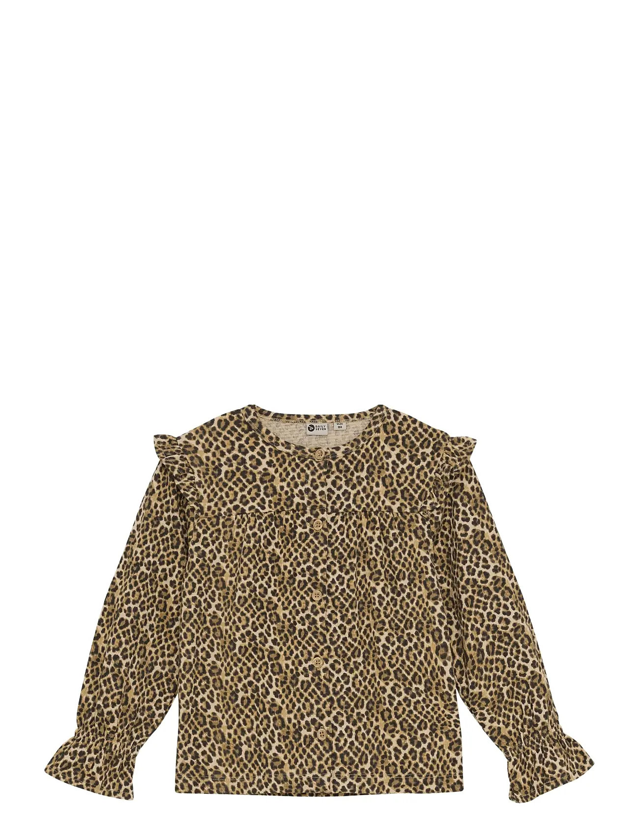 DAILY 7 Shirt Longsleeve Animal Braun - 110 - Kinder