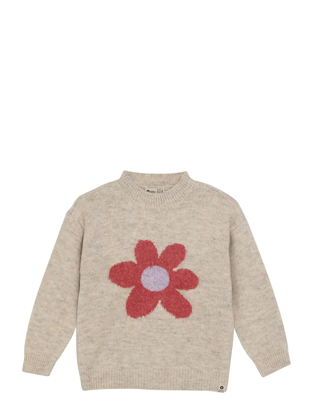 DAILY 7 Strick Pullover Flower Beige - 116 - Kinder
