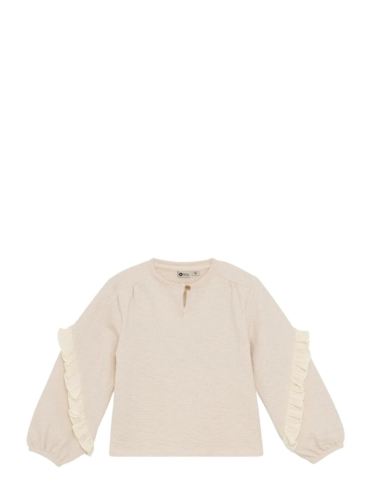 DAILY 7 T-Shirt Longsleeve Ruffle Beige - 134 - Kinder