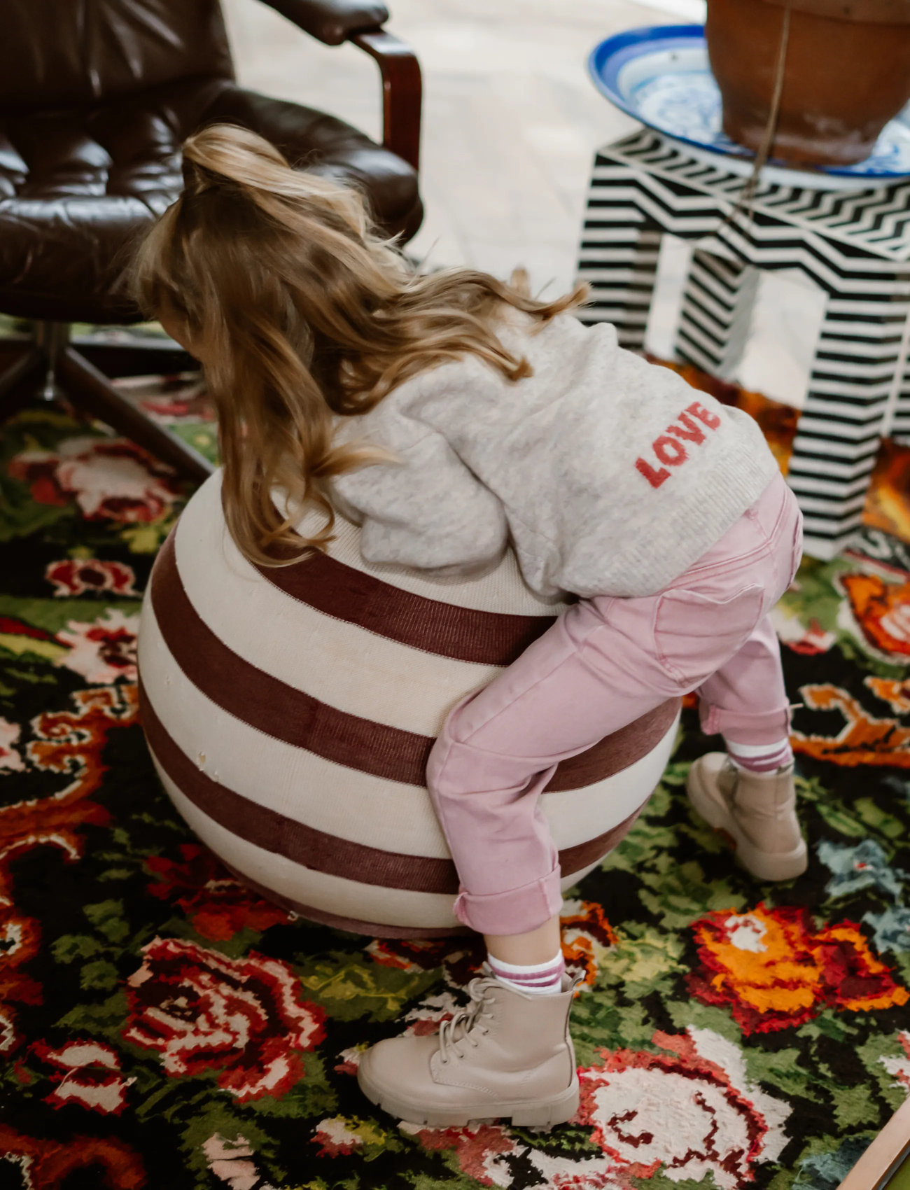 Daily 7 2500 Mom Fit Heart Pocket, 140, Pink, Underdele > Bukser, Børn