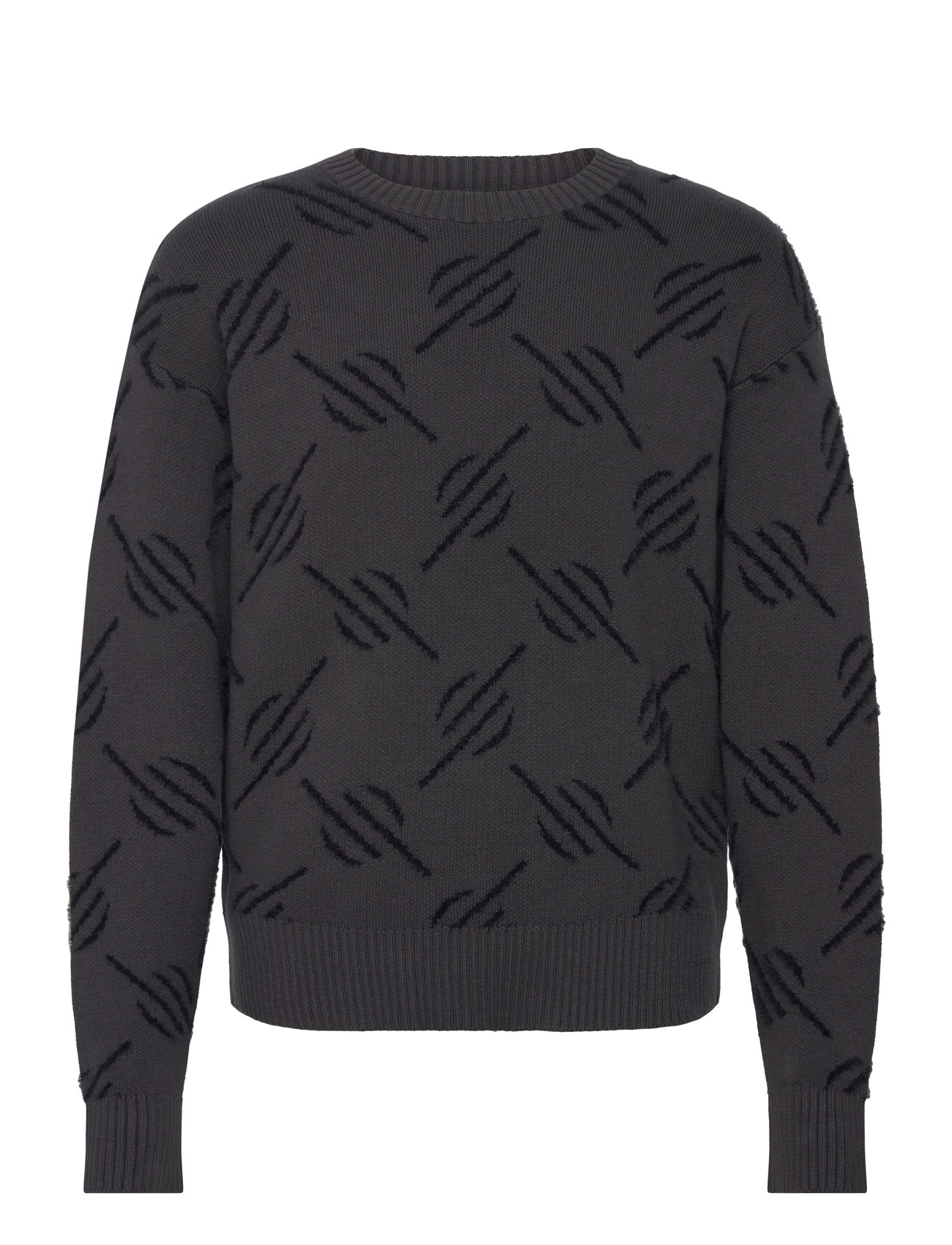 Tevin Monogram Knit Sweater Black Daily Paper