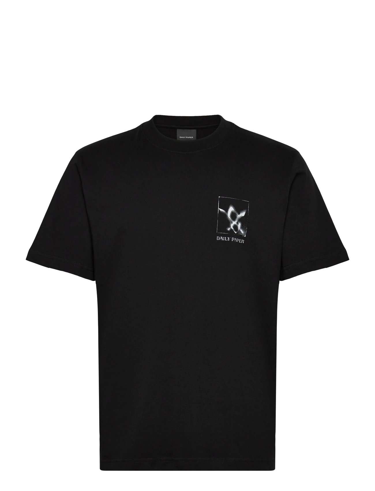 Daily Paper Shadow Grid Ss T-Shirt, L, Black, T-Shirts > Kortærmede, Herre
