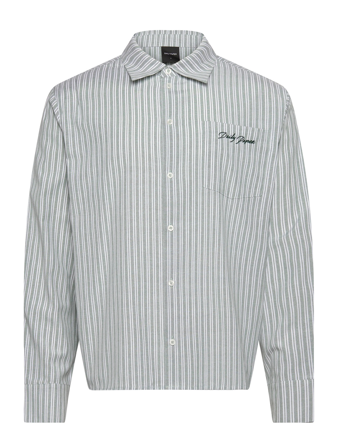 DAILY PAPER Stripe Script Ls Shirt Weiß - XL - Herren