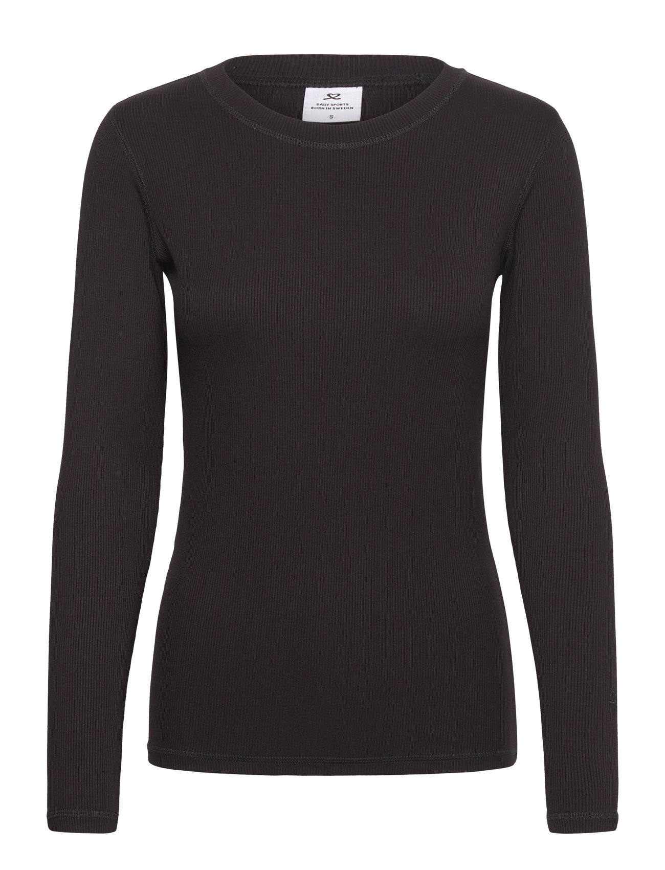 Ancona Ls Round Neck Black Daily Sports