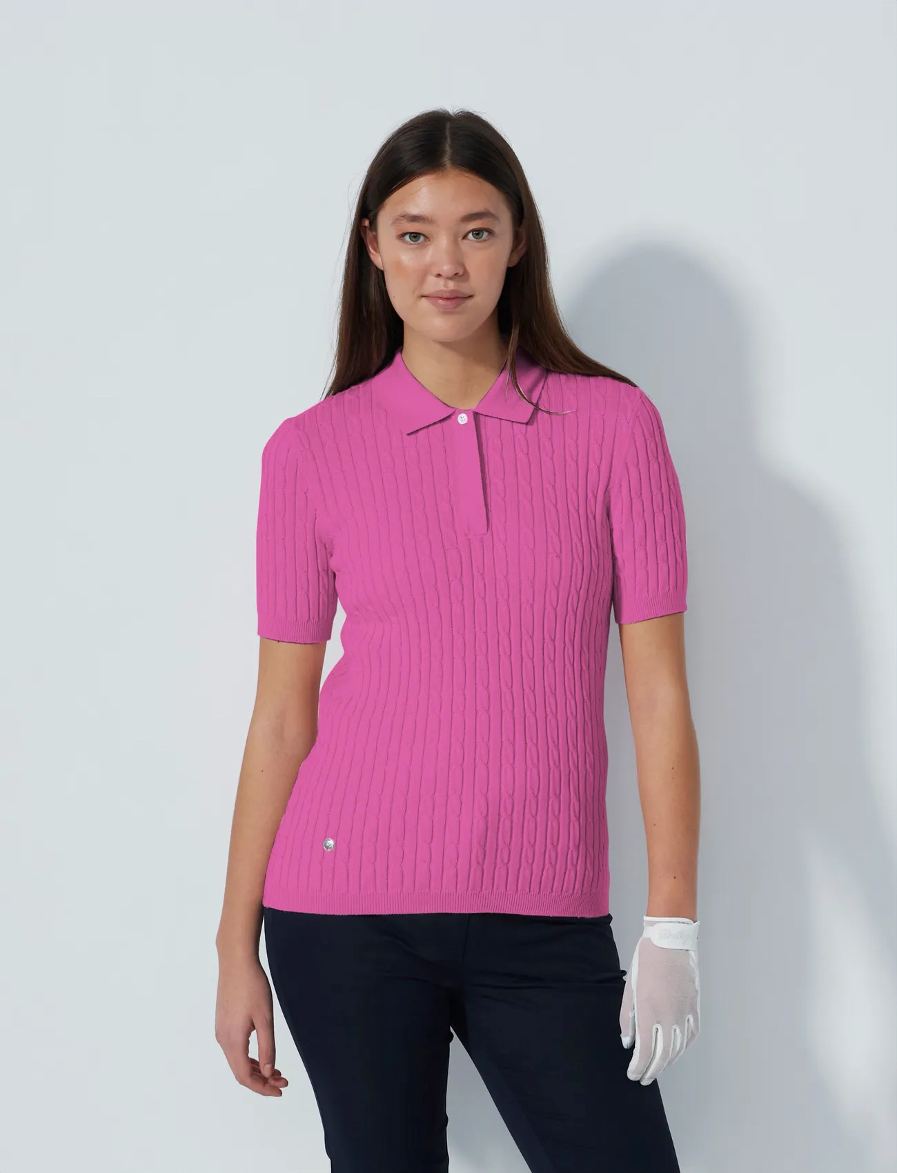 Daily Sports Madelene 1/2S Polo Shirt, L, Pink, Sports Overdele & T-shirts > Sport Polos, Dame