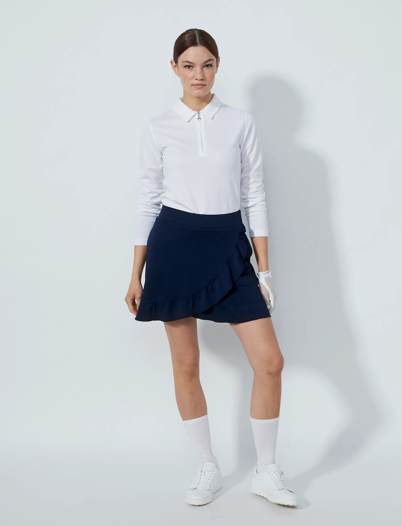 Daily Sports Frill Skort 45 cm, XS, Navy, Sport Kjoler Og Nederdele > Sport Skorts, Dame