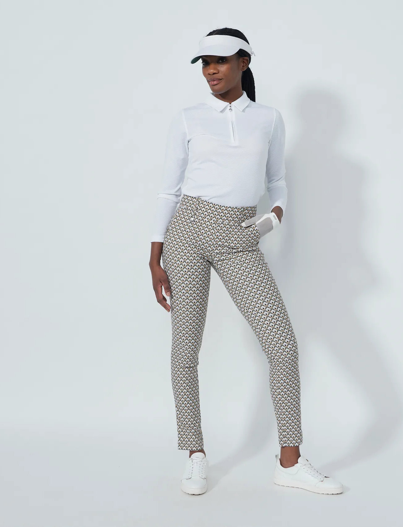 Daily Sports Printed Magic Pants 32 Inch, 32, Khaki green, Sport Pants > Sport Golf Pants, Dame