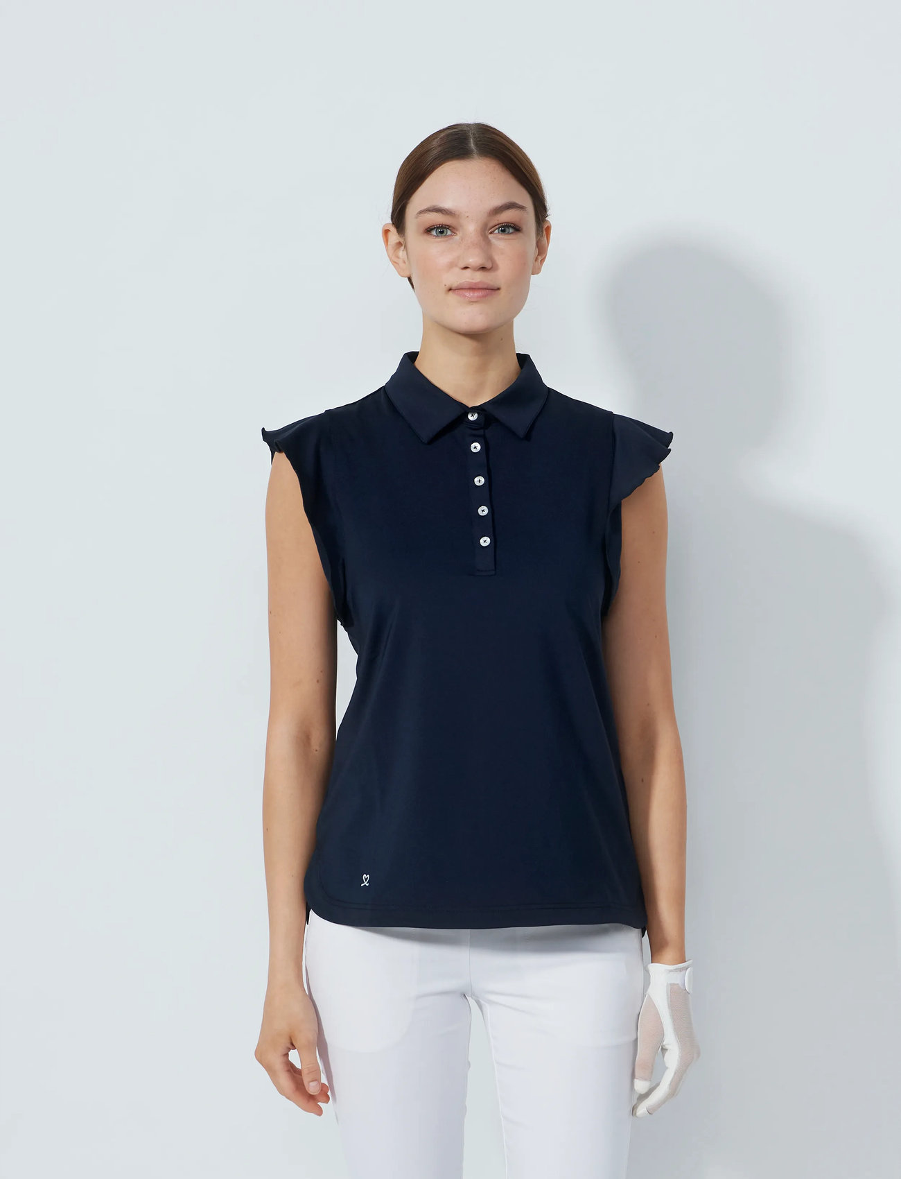 Daily Sports Luxe Sl Shirt, L, Navy, Sports Overdele & T-shirts > Sport Polos, Dame