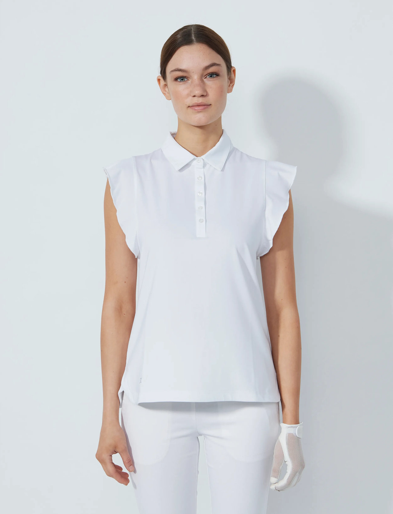 Daily Sports Luxe Sl Shirt, XXL, White, Sports Overdele & T-shirts > Sport Polos, Dame