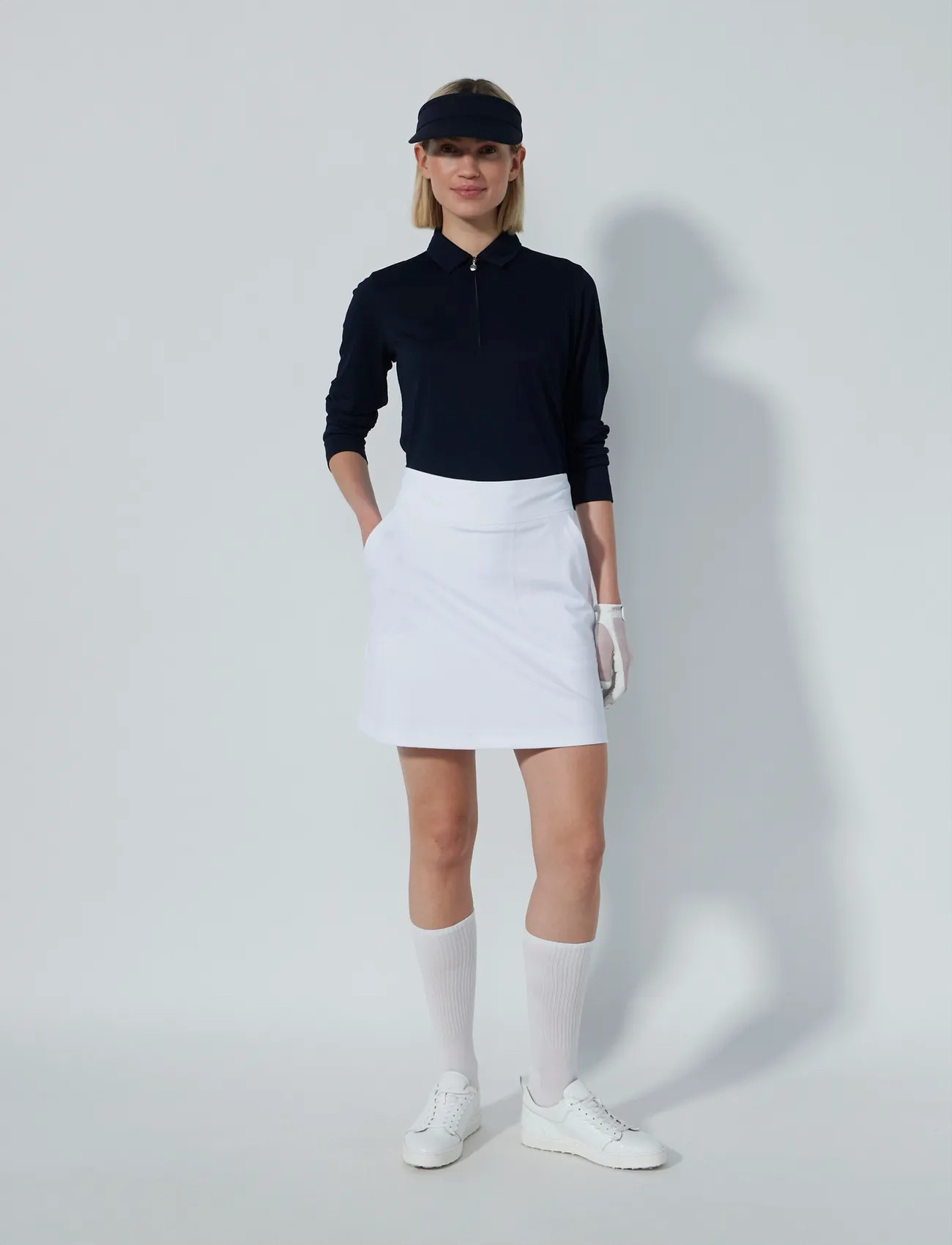 Daily Sports Genua Skort 45 cm, L, White, Sport Shorts > Sport Golf Shorts, Dame
