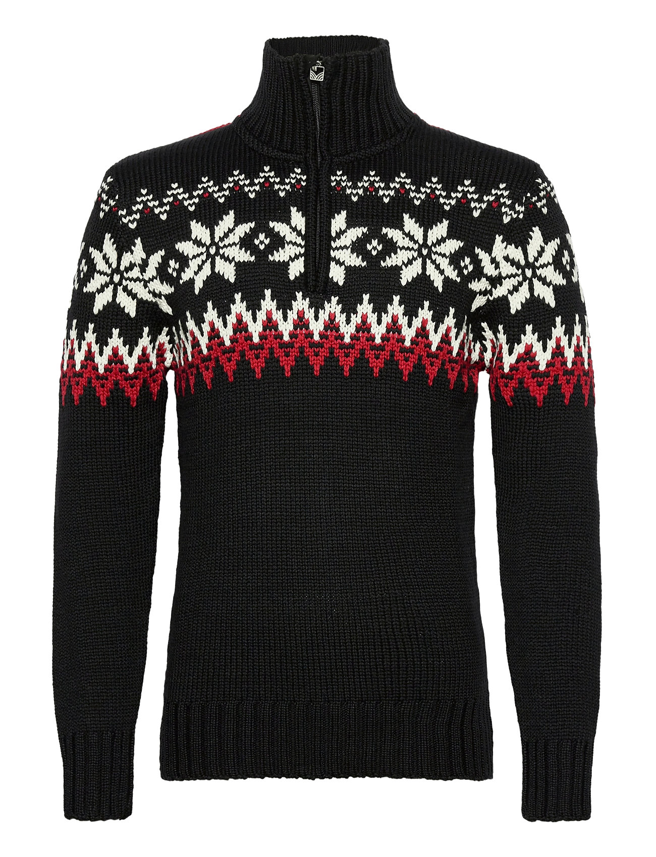 Myking Masc Sweater Knitwear Half Zip Pullover Svart Dale Of Norway