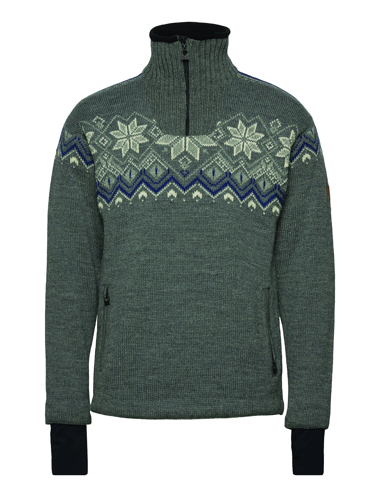 Fongen Wp Masc Sweater Knitwear Half Zip Pullover Grön Dale Of Norway
