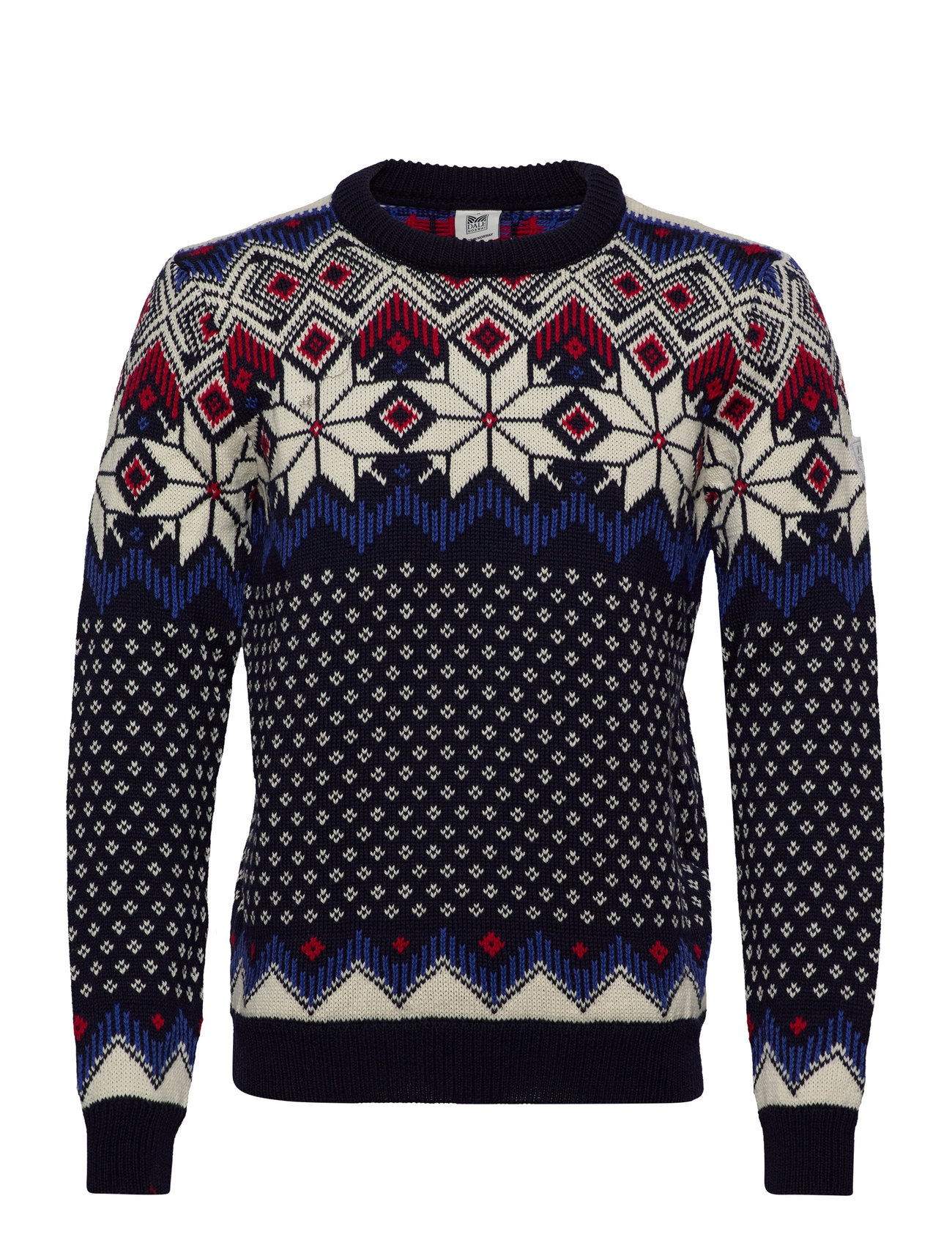 Vegard Masculine Sweater Stickad Tröja M. Rund Krage Multi/mönstrad Dale Of Norway