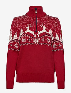 Dale Christmas Fem Sweater - RED