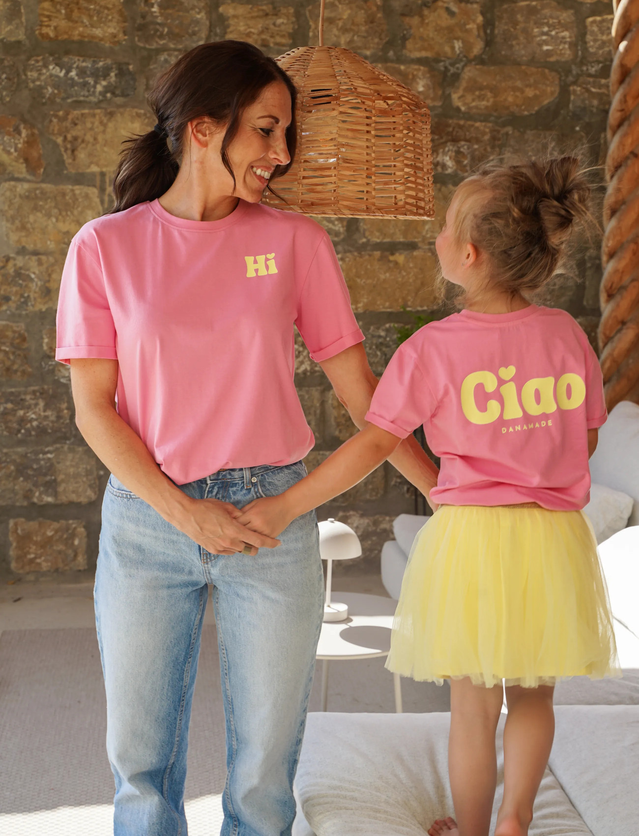 Danamade Shirt Delisa, 104, Pink, T-Shirts > Kortærmede, Børn