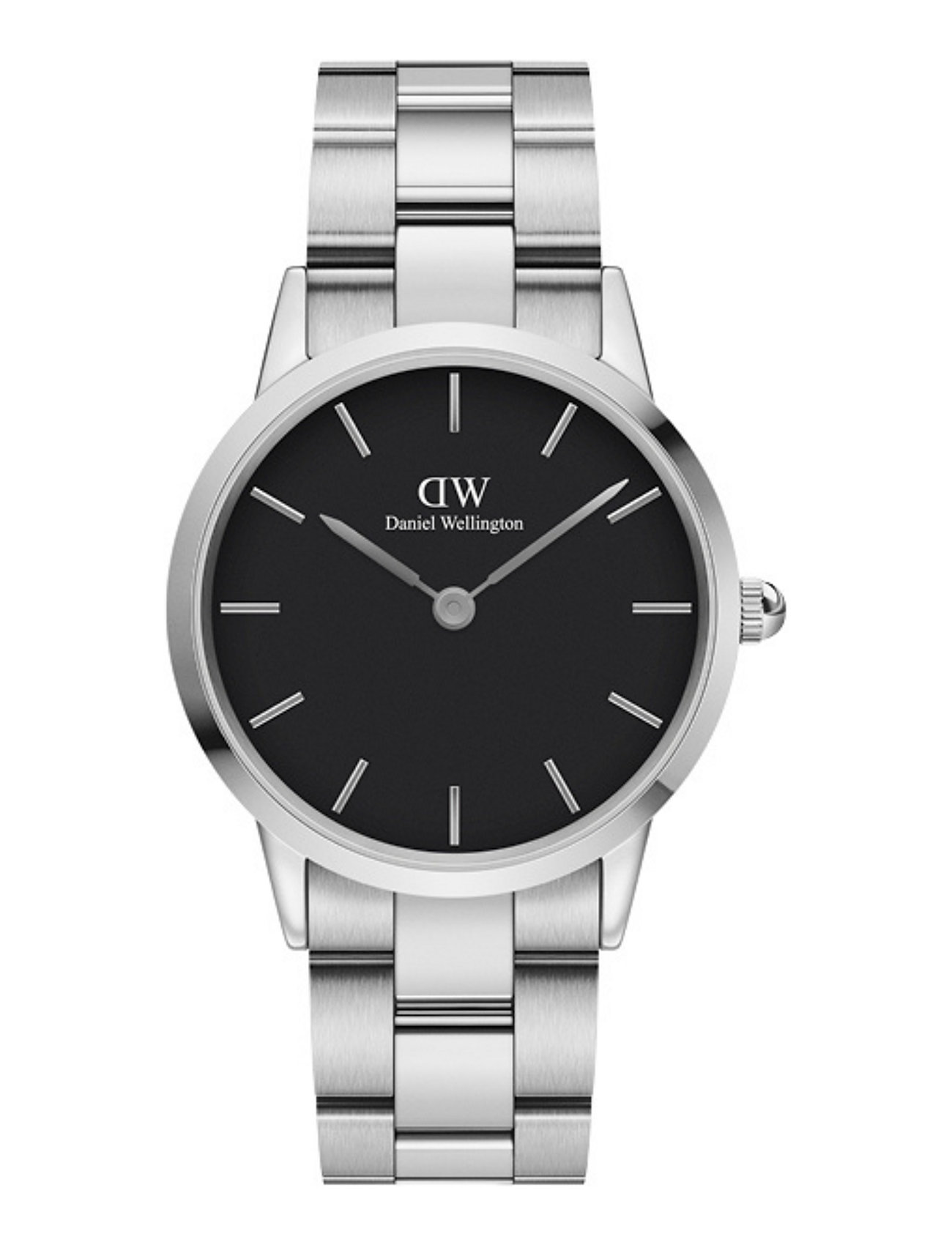 Iconic Link 36 S Black Accessories Watches Analog Watches Silver Daniel Wellington