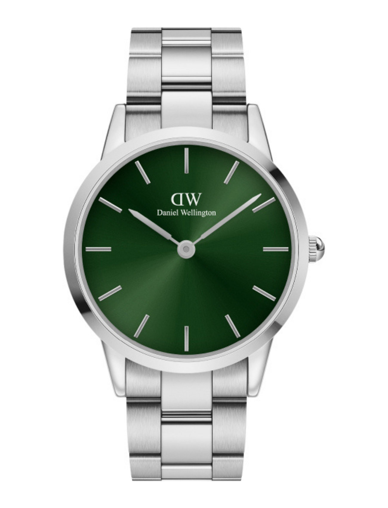 Iconic Link Emerald 40 S Green Accessories Watches Analog Watches Silver Daniel Wellington