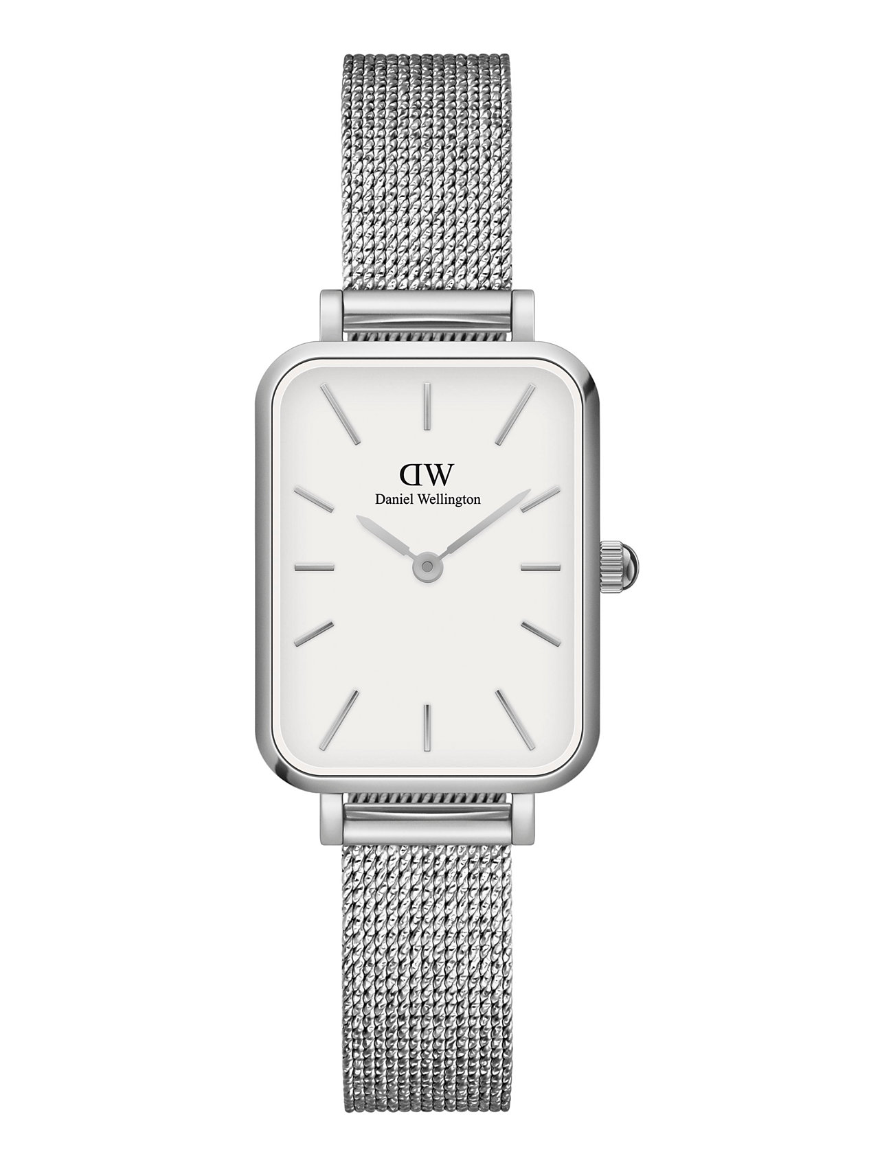 Quadro 20X26 Pressed Sterling S White Accessories Watches Analog Watches Silver Daniel Wellington