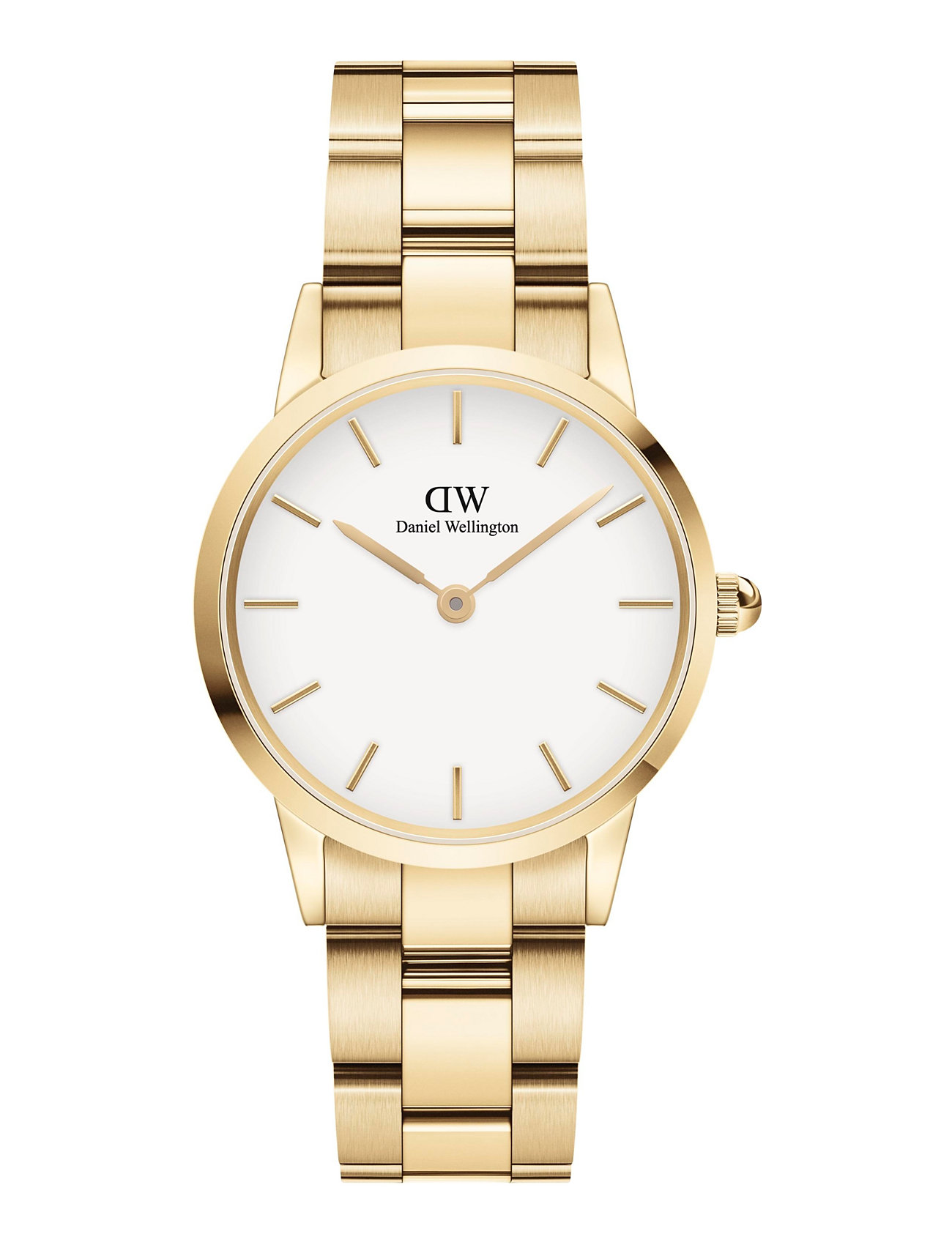 Iconic Link 28 G White Accessories Watches Analog Watches Gold Daniel Wellington