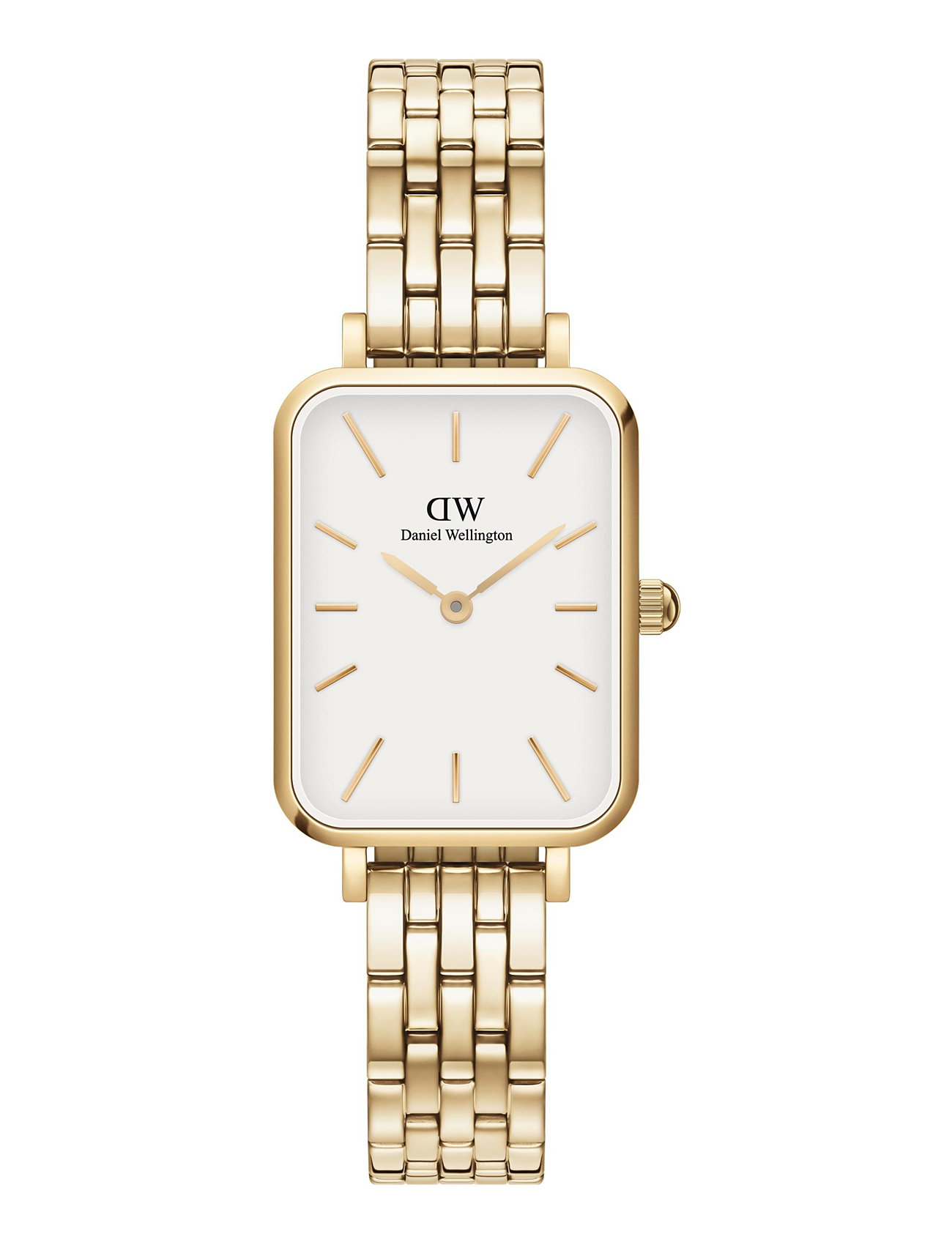 Quadro 20X26 5-Link G White Accessories Watches Analog Watches Gold Daniel Wellington