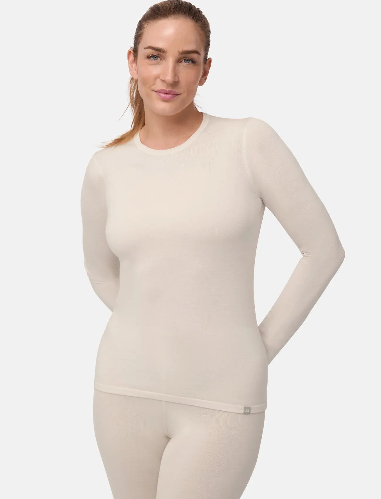 Danish Endurance Core Merino Baselayer Shirt (Women) 1-Pack, S, Cream, T-Shirts & Toppe > Langærmede, Dame