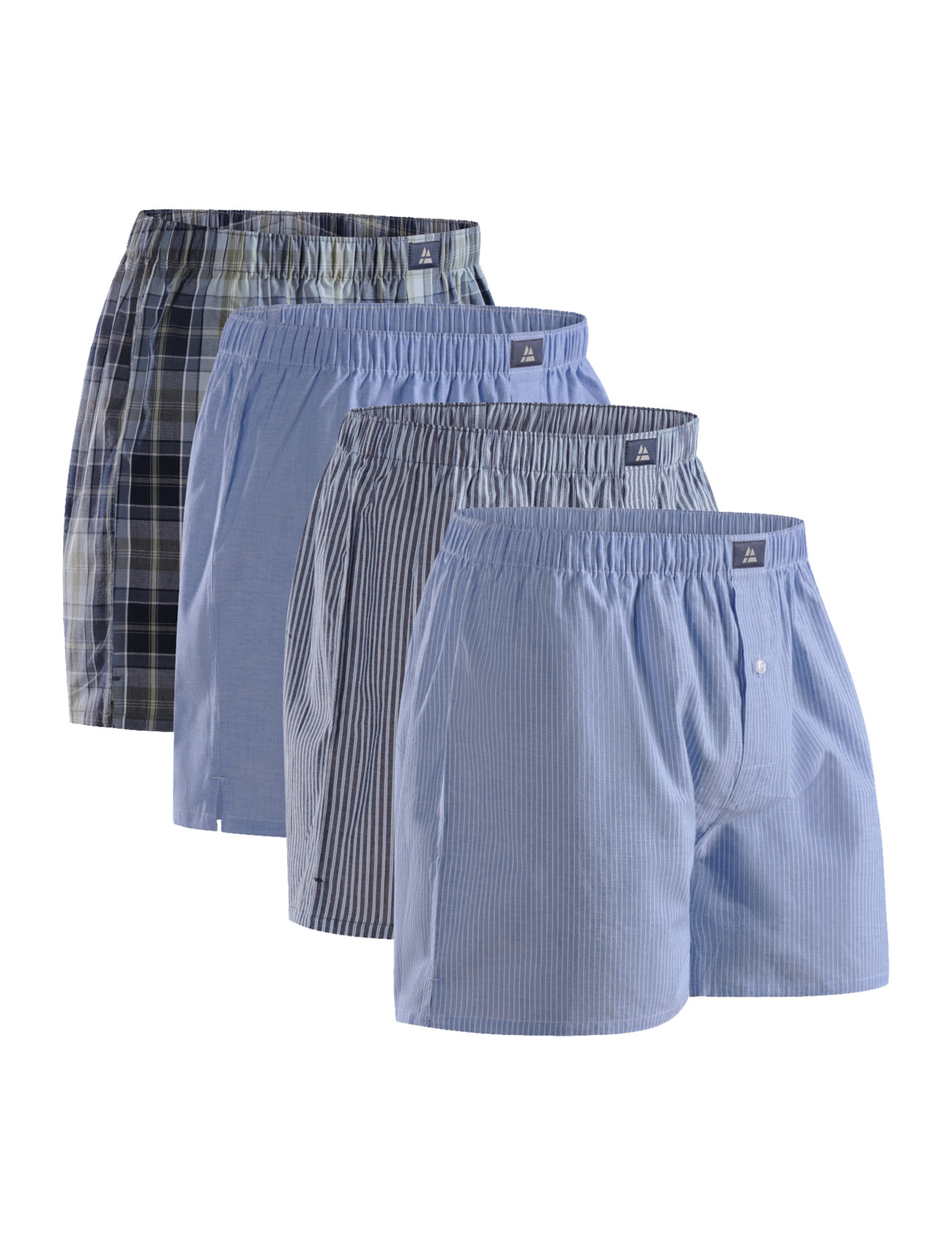 Men's Organic Woven Boxers Blue Danish Endurance