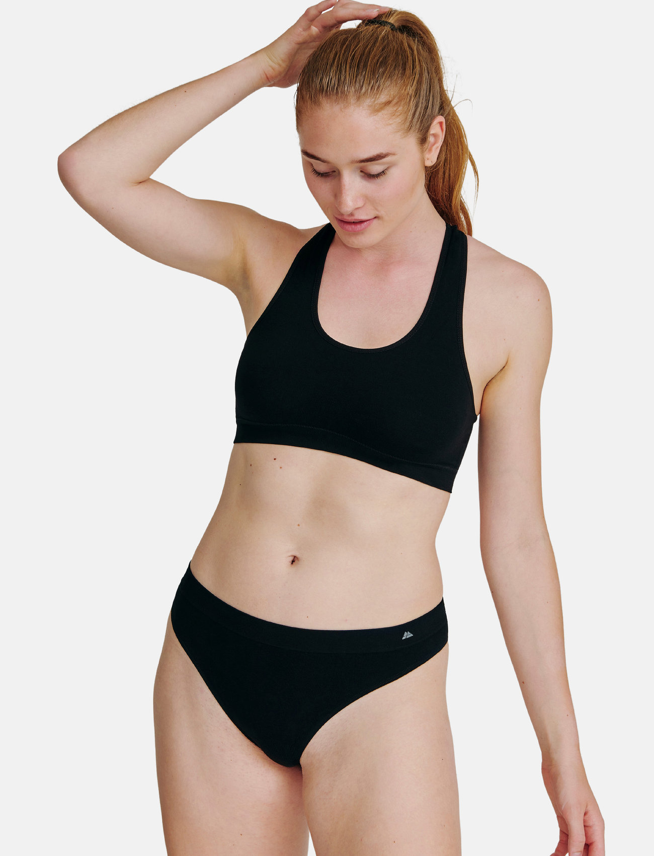 Danish Endurance Womens Bamboo Blend Thong 3 Pack Underwear (Black/Lyo