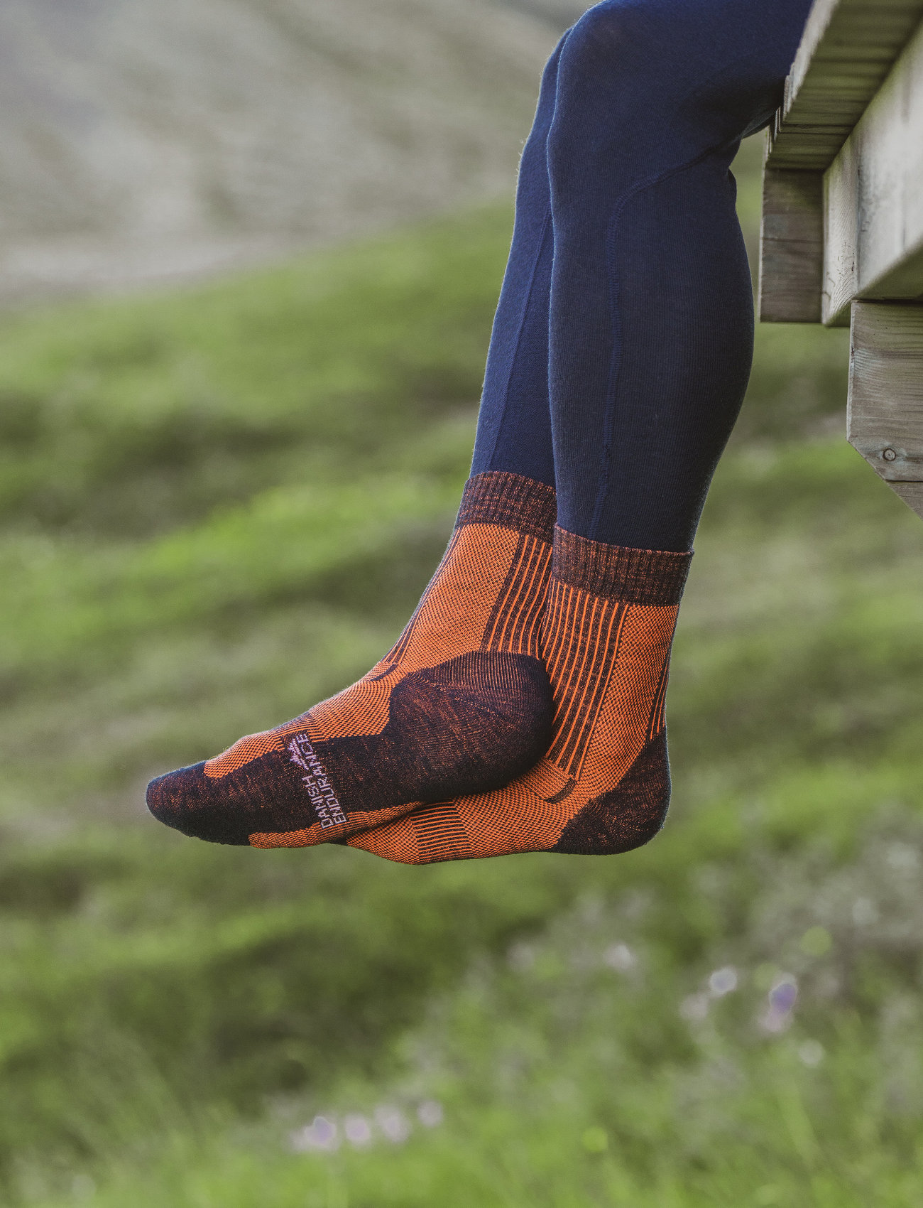 Danish Endurance Light Hiking Crew Socks 3-Pack, 43-47, Multi/patterned, Sokker > Almindelige Sokker, Dame