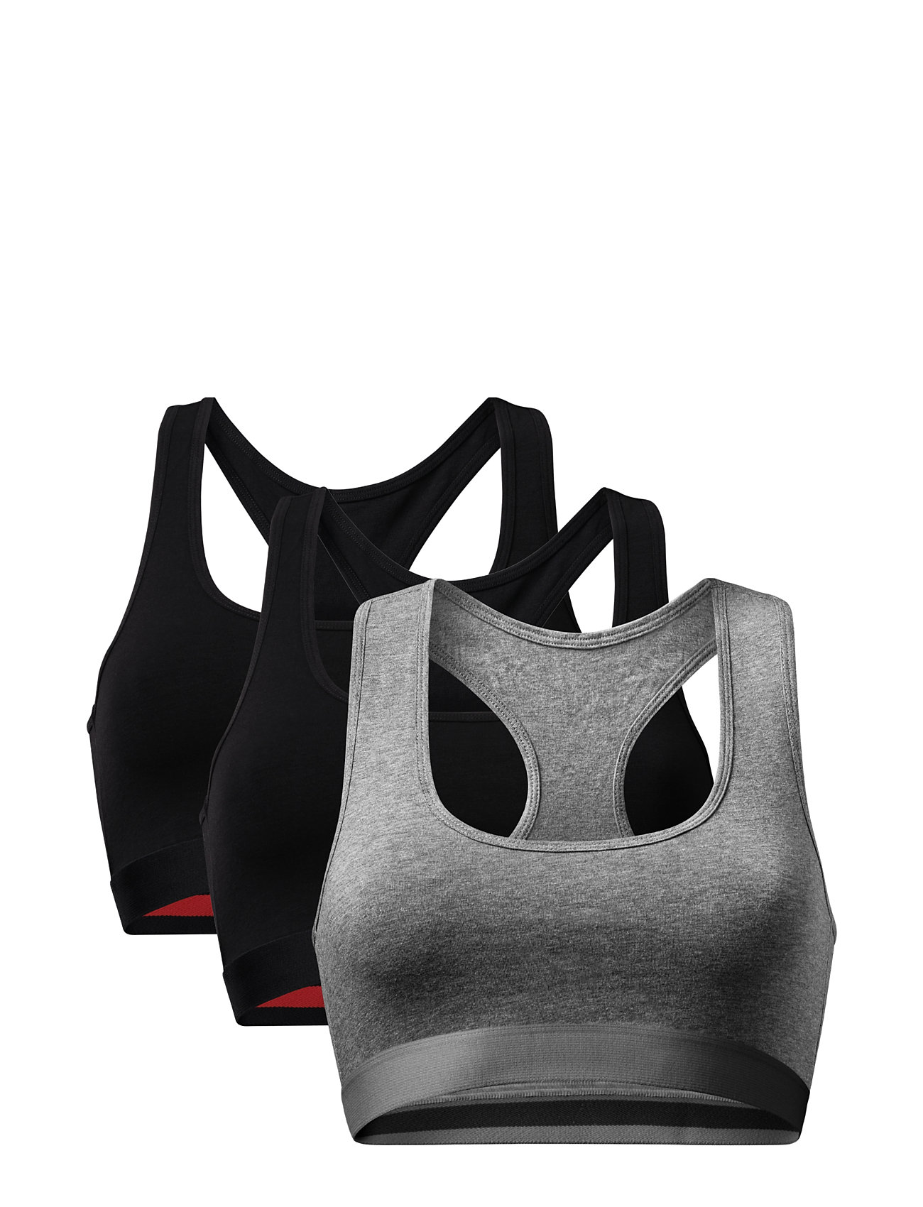 Women's Organic Cotton Bralette Black Danish Endurance
