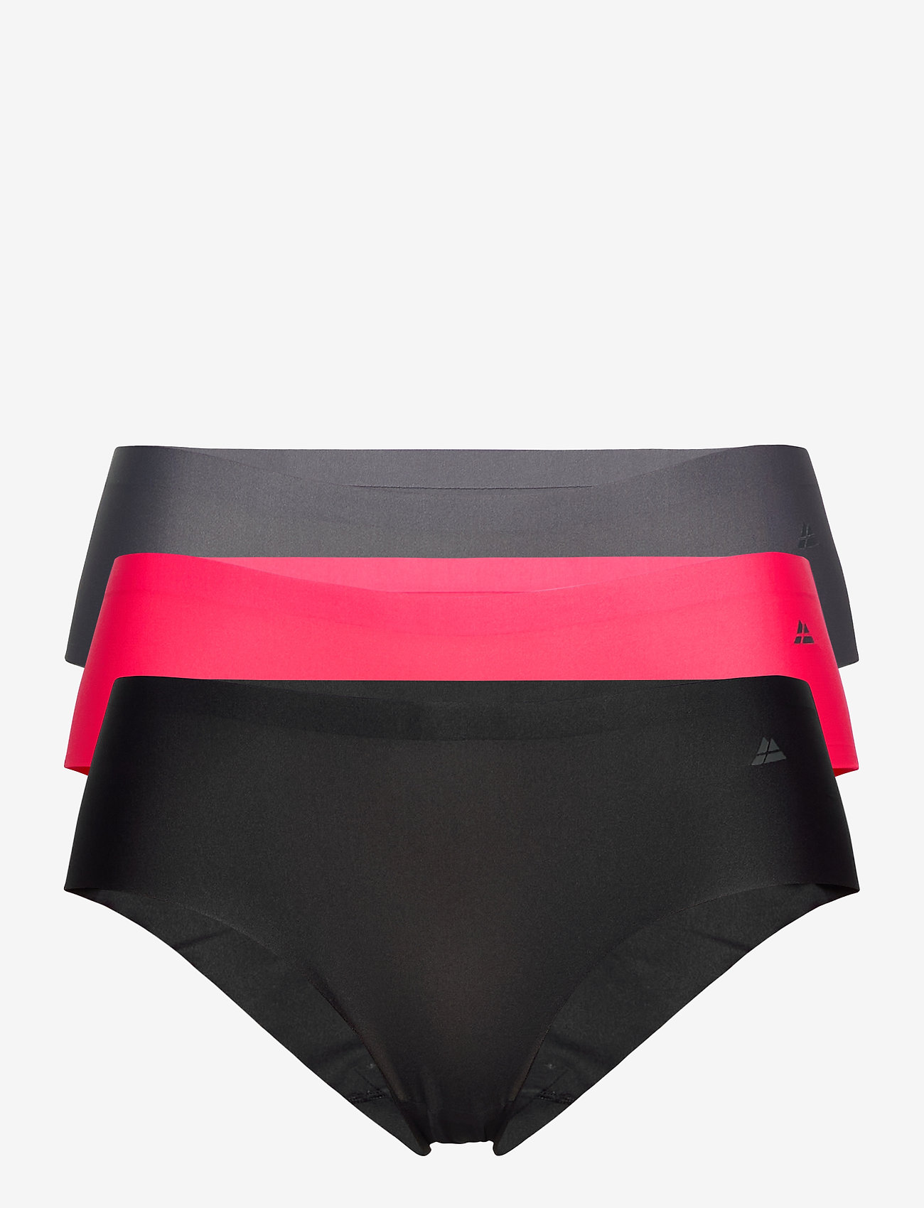 Danish Endurance - Microfiber Sports Hipster 3 Pack - hipster & hotpants - multicolor (1 x black, 1 x grey, 1 x pink) - 0