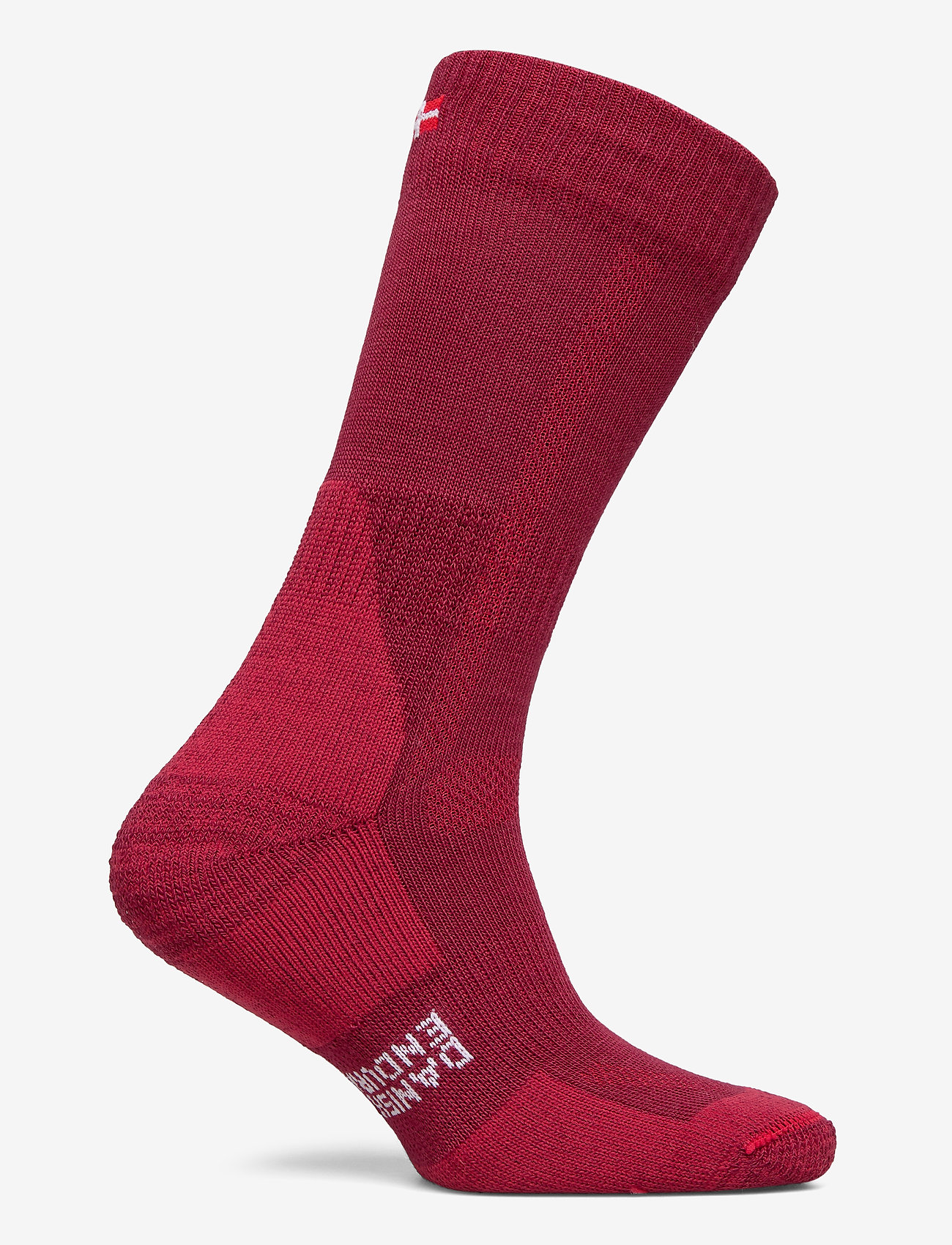 Danish Endurance - Classic Merino Wool Hiking Socks 1 Pack - yogastrumpor - wine red - 1