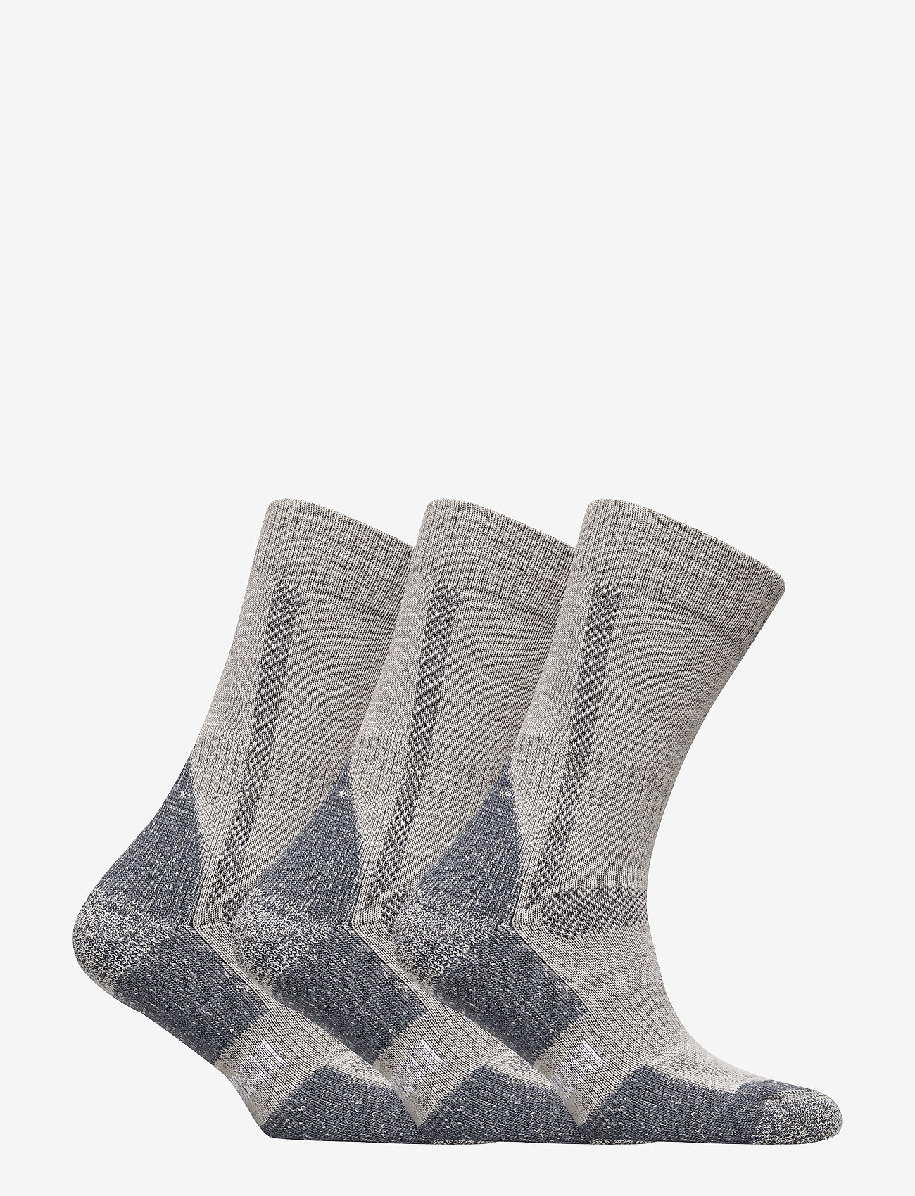 Danish Endurance - Classic Merino Wool Hiking Socks 3 Pack - vanliga strumpor - light grey - 1