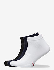 Low Cut Cycling Socks 3 Pack - MULTICOLOR (1X BLACK, 1X BLUE, 1X WHITE/STRIPES)