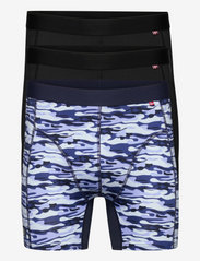 Sport Polyester Trunks 3 Pack - MULTICOLOR (2X BLACK, 1X BLUE CAMOUFLAGE)