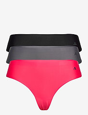 Danish Endurance - Microfiber Thong 3 Pack - majtki - multicolor (1 x black, 1 x grey, 1 x pink) - 0